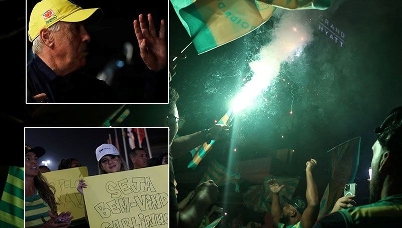 Sambacılar’dan Ancelotti’ye coşkulu karşılama