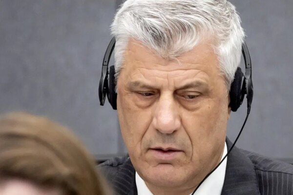 Eski Kosova Cumhurbaşkanı Thaçi’ye 25 yıl hapis cezası