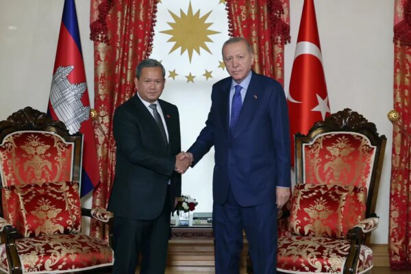 Cumhurbaşkanı Erdoğan, Kamboçya Başbakanı Manet’i kabul etti