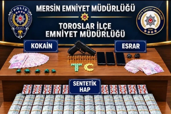 Mersin’de Uyuşturucu Operasyonu: 4 Şüpheli Tutuklandı